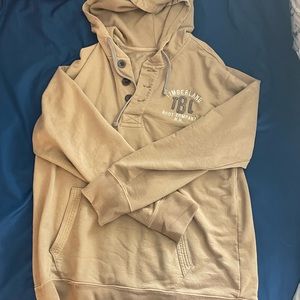 Brown Timberland Button up Sweatshirt